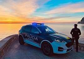 Una patrulla de la Policía Local de Calp.