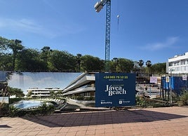 Imagen de las obras del nuevo residencial de Jávea.