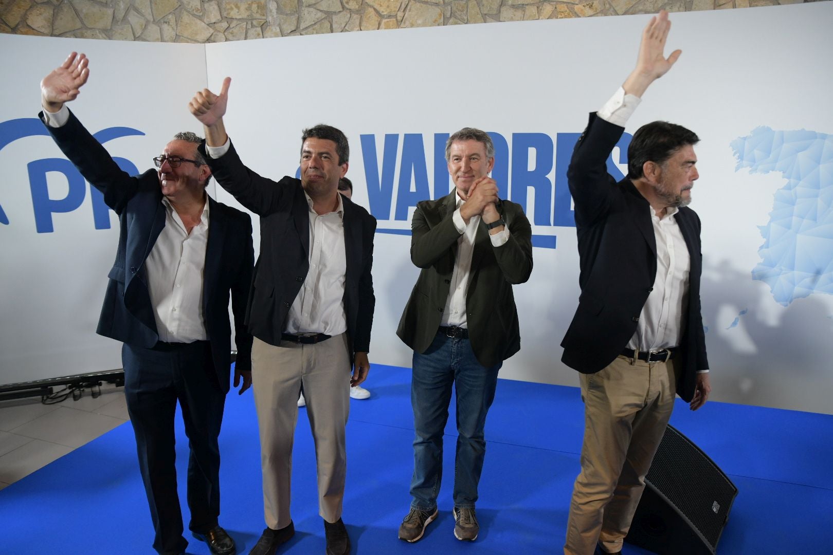 Multitudinario acto con Feijóo y Mazón en Alicante