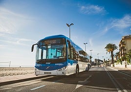 Imagen de un autobús urbano de Benidorm