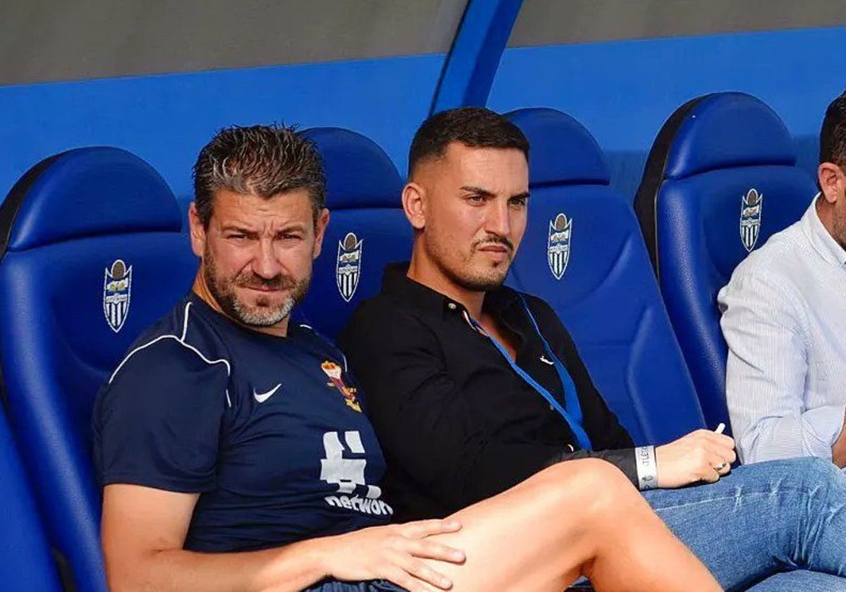 Víctor Lafuente and Fernando Estévez during their previous tenure with the Alicante team.