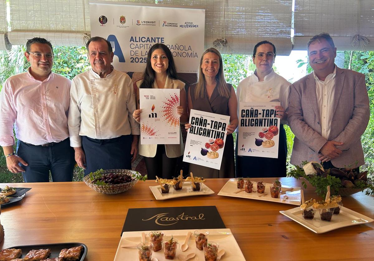Presentación de las tapas alicantinas elaboradas en el Maestral.