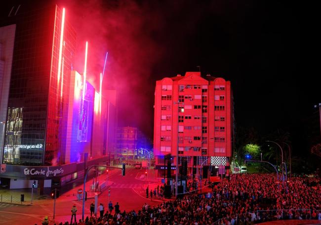 Arribada del foc de las Hogueras de Alicante 2025.