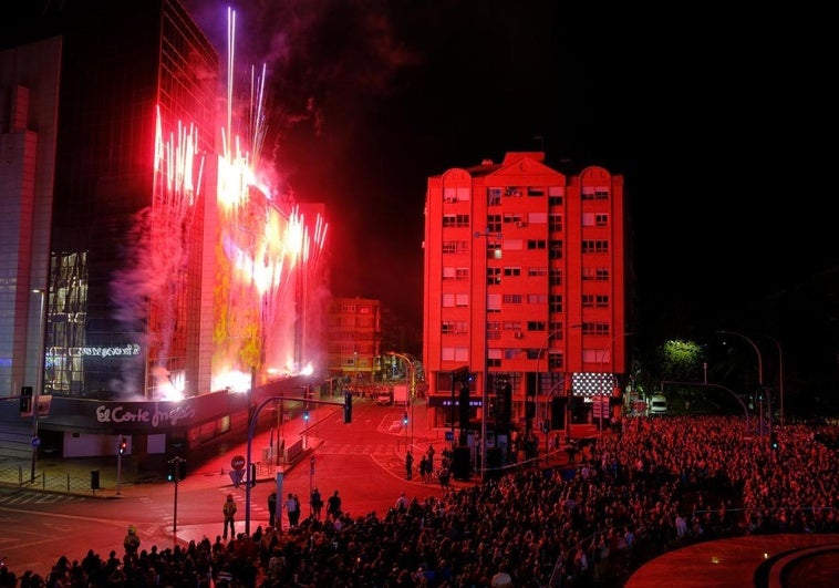 Arribada del foc de las Hogueras de Alicante 2025.