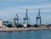 Grúas del puerto de Alicante.