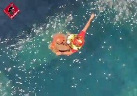 Rescate del Consorcio Provincial de Bomberos de Alicante.