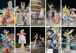 La noche eleva la magia de las hogueras Especiales de Alicante