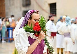 Ofrenda de flores.