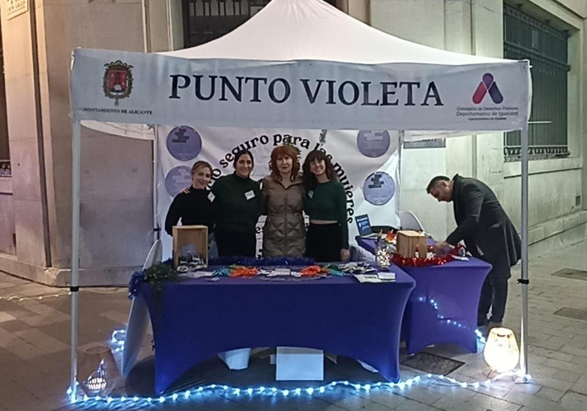 Punto violeta in Alicante.