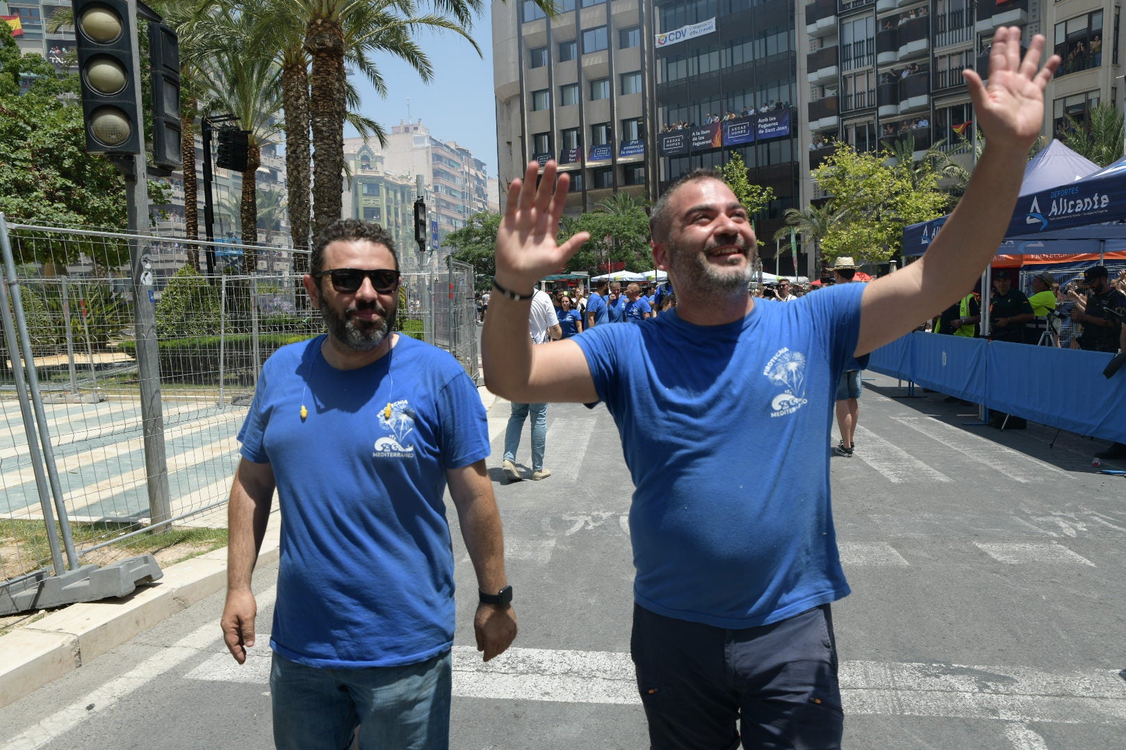 La mascletà de Mediterráneo este 22 de junio, foto a foto
