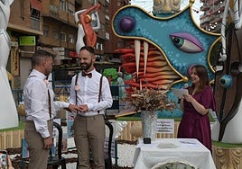 La hoguera como testigo de una boda en Alicante