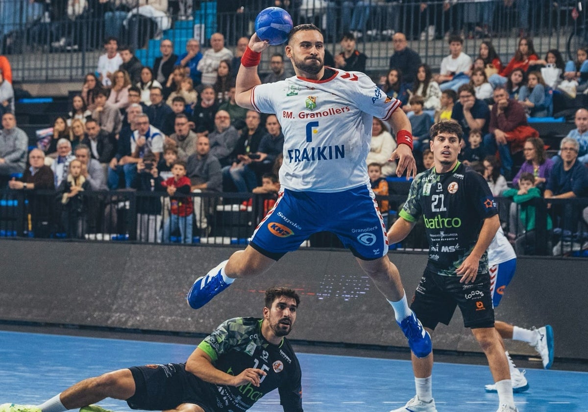 Iván Montoya, durante un partido con el Granollers.