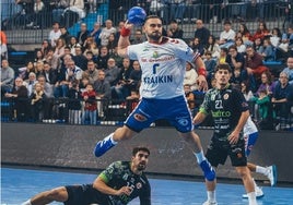 Iván Montoya, durante un partido con el Granollers.