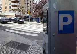 Máquina de la zona azul u ORA, en una imagen de archivo.