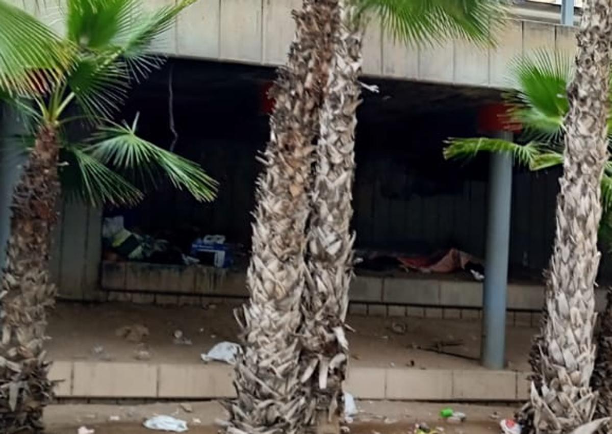 Imagen secundaria 1 - Homeless individuals in areas of PAU 1 and surroundings.