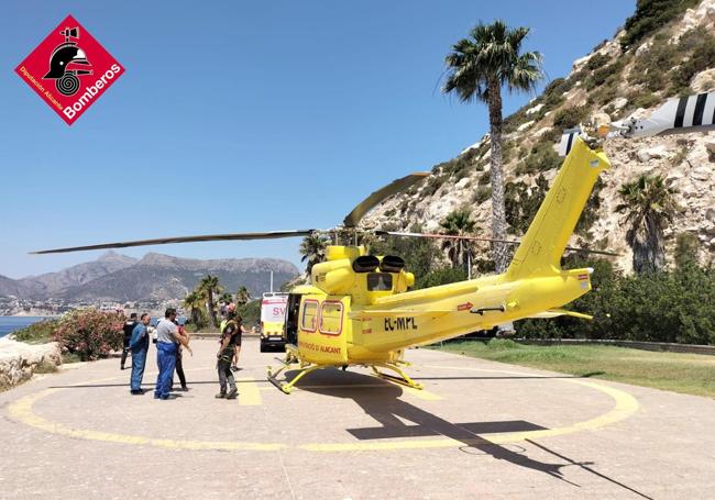 Helipad at Peñón de Ifach.