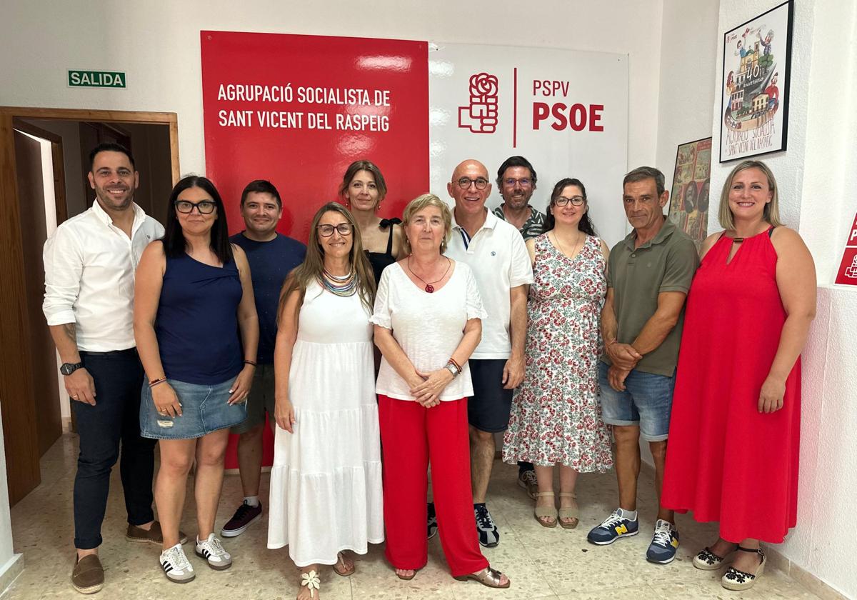 Nueva ejecutiva del PSOE en San Vicente.