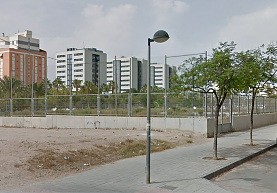 Solar donde está previsto construir el CEIP nº56 de Alicante.