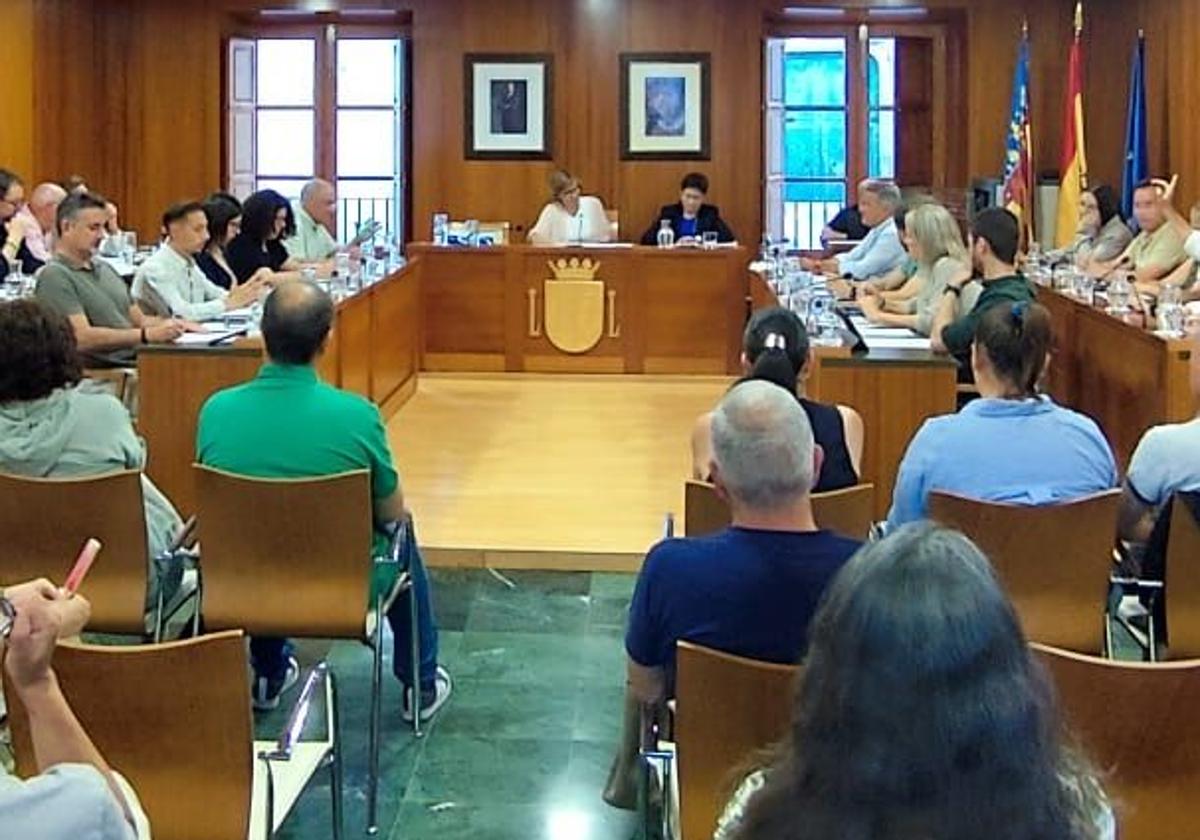 Pleno del Ayuntamiento de Xàbia, en imagen de archivo.