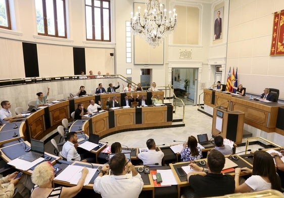 Pleno de julio de la Diputación Provincial de Alicante.