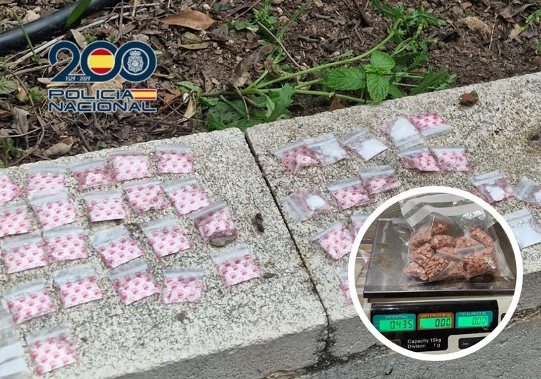 Drugs seized by the National Police.