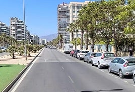 Carril de la avenida Costa Blanca pendiente de reordenar.