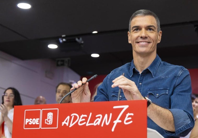 Pedro Sánchez durante el comité federal del PSOE.