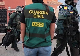 Imágenes de la operación conjunta de la UCO y la Policía Nacional.