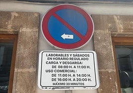 Señal de carga y descarga.