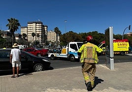 Accidente entre dos coches con una herida registrado este domingo en Alicante.