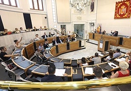 Pleno de julio en la Diputación de Alicante.