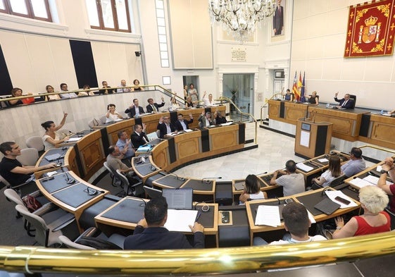 Pleno de julio en la Diputación de Alicante.
