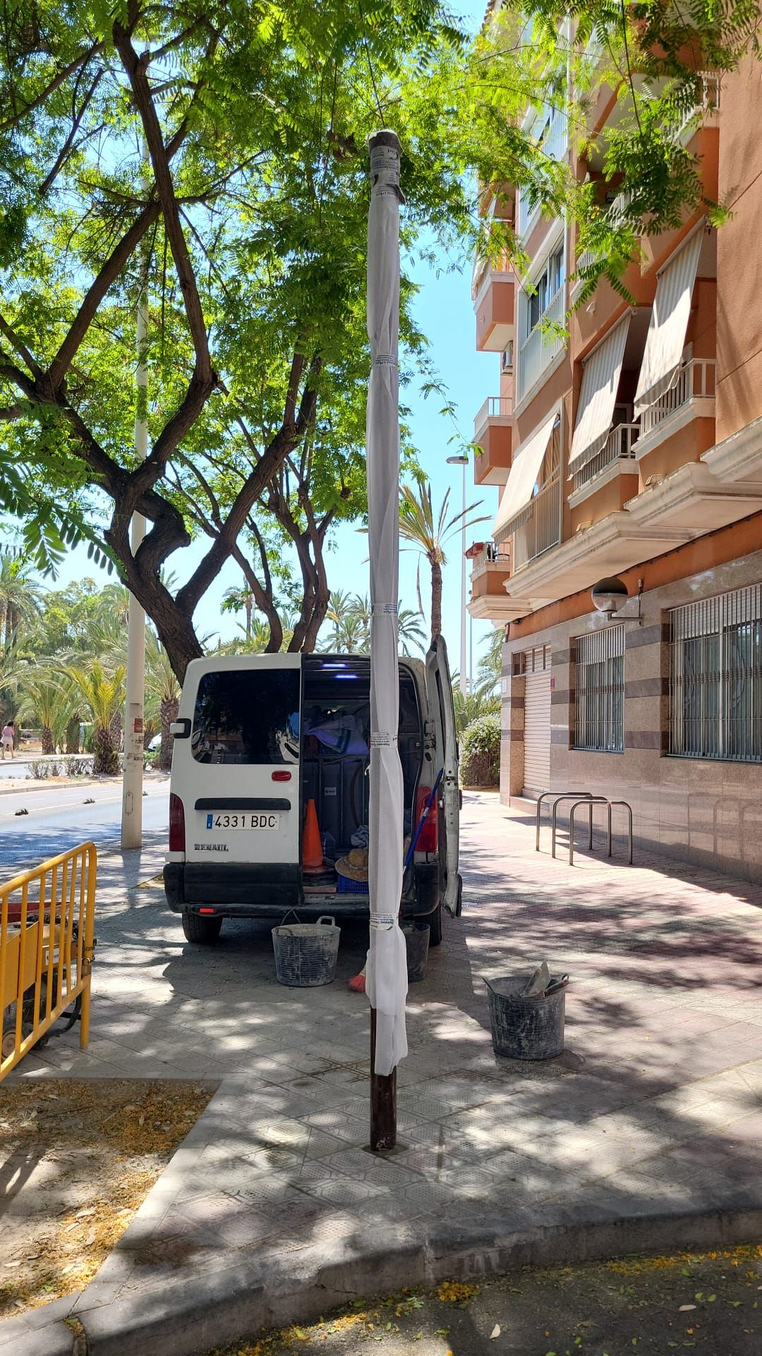Image of one of the sensors already installed