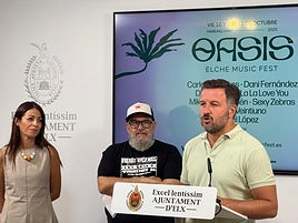 Acto de presentación del Oasis Elche Music Fest