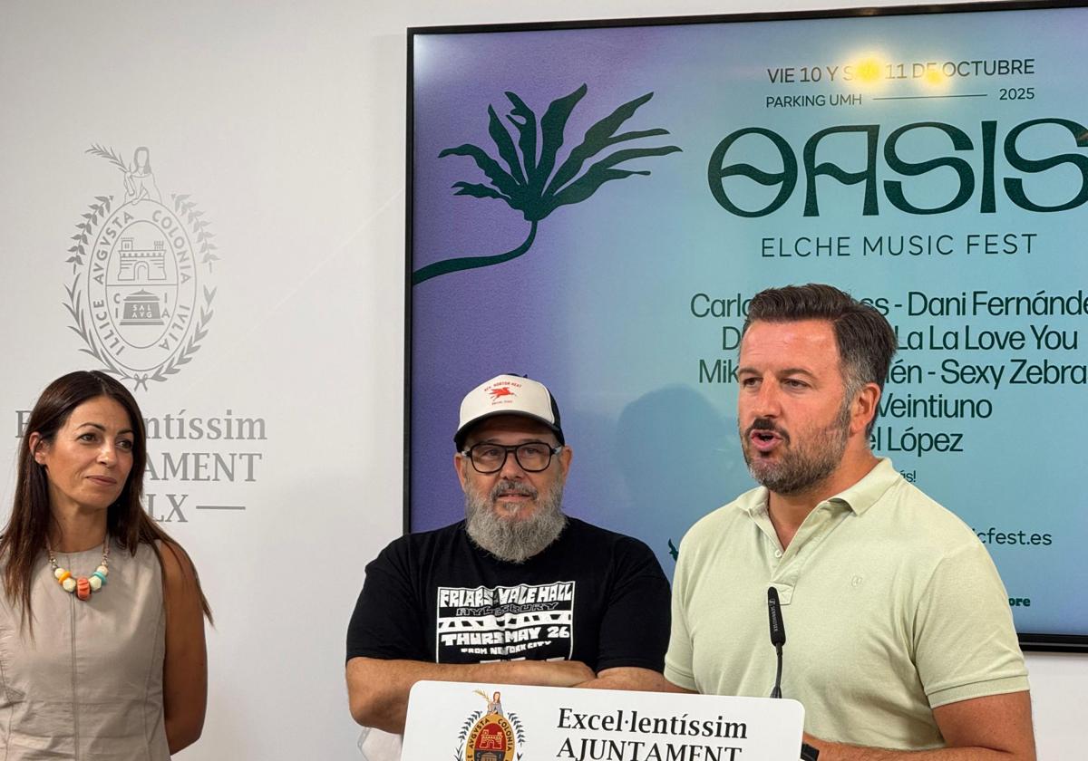 Acto de presentación del Oasis Elche Music Fest