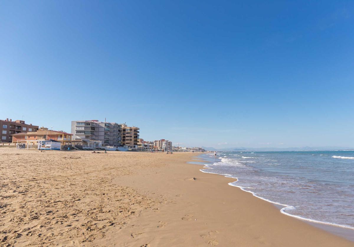 La Roqueta Beach in Guardamar de Segura.