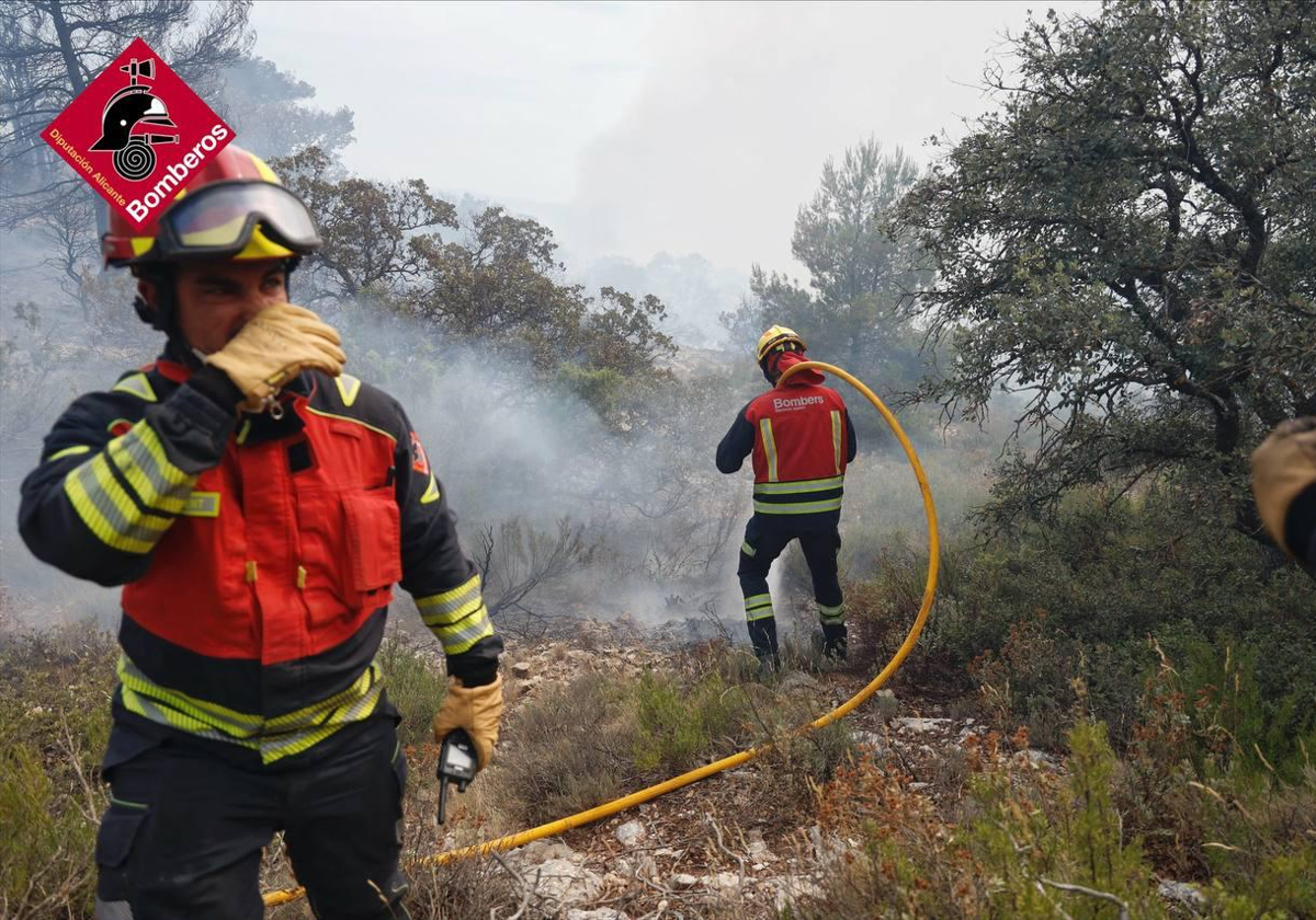 Actuaciones de los bomberos.
