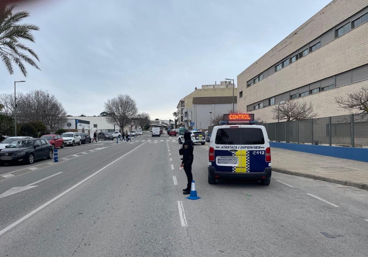 Control de Policía en Benissa