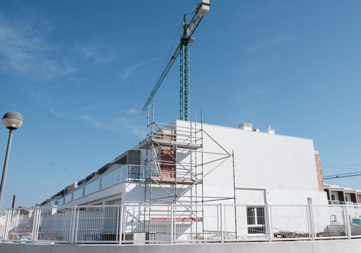 Construction of a house in Alicante.