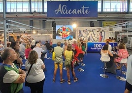 Stand de Alicante en la feria gastronómica provincial.