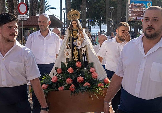Homenaje a la Virgen del Carmen en Benidorm.