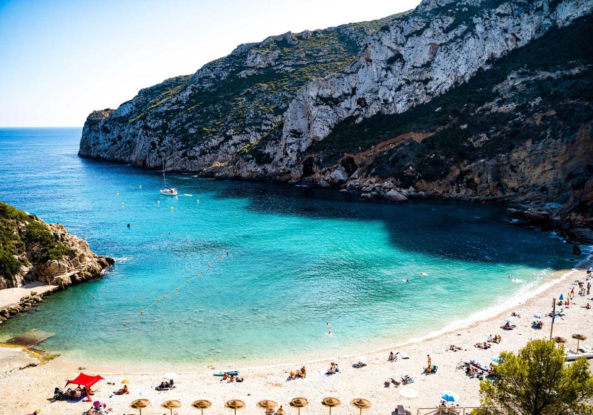 The idyllic beach where the rescue took place.