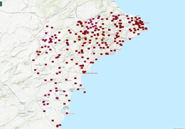 Temperaturas máximas en Alicante.