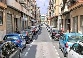 Una de las calles de Alicante afectadas por los cortes de luz.