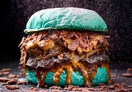 'Diamante azul', mejor hamburguesa de Alicante.