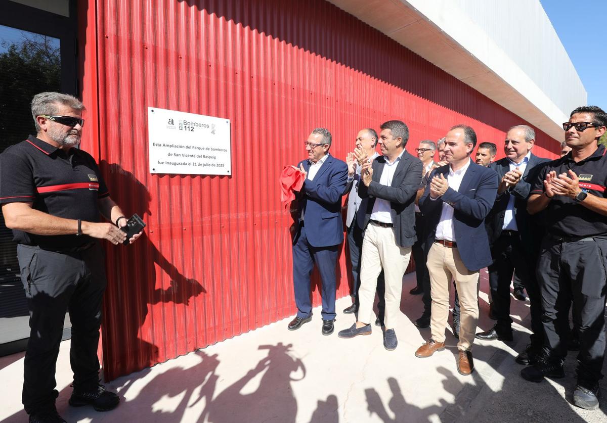 Inauguration of the expansion of the San Vicente del Raspeig Fire Station.