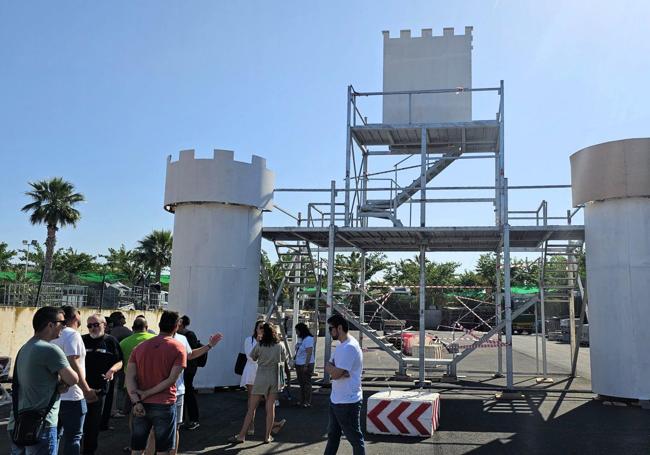 Trabajos de reforma del castillo de La Vila.