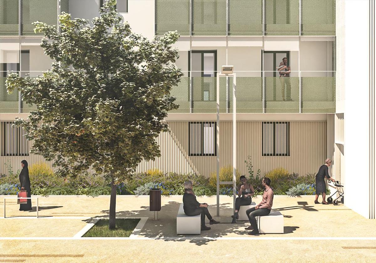 Recreation of the redevelopment in Virgen del Remedio.