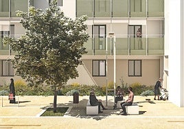 Recreación de la reurbanización en Virgen del Remedio.