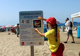 Las playas de Benidorm hablan para informar del estado del mar a personas ciegas.